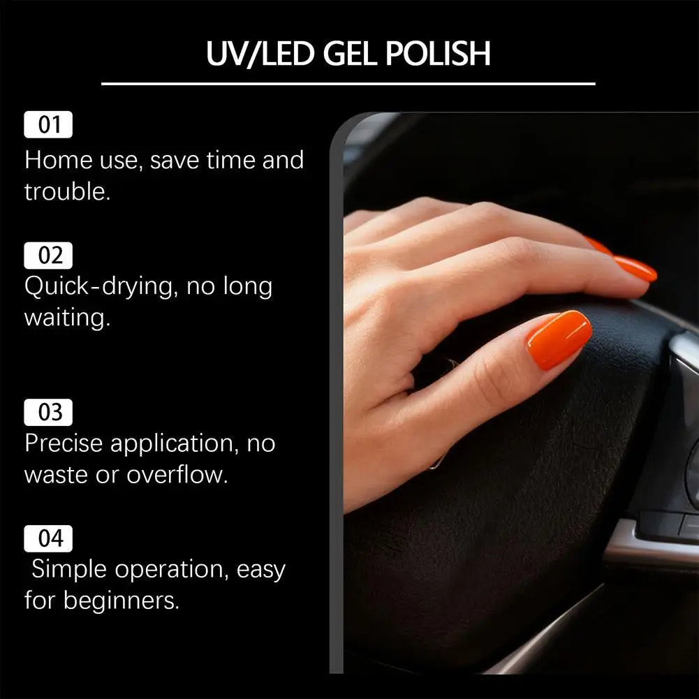 Multi color nail polish pen set 3-in-1 gel nail polish pen set quick drying nail polish pen DIY nail paint pen Quick-drying